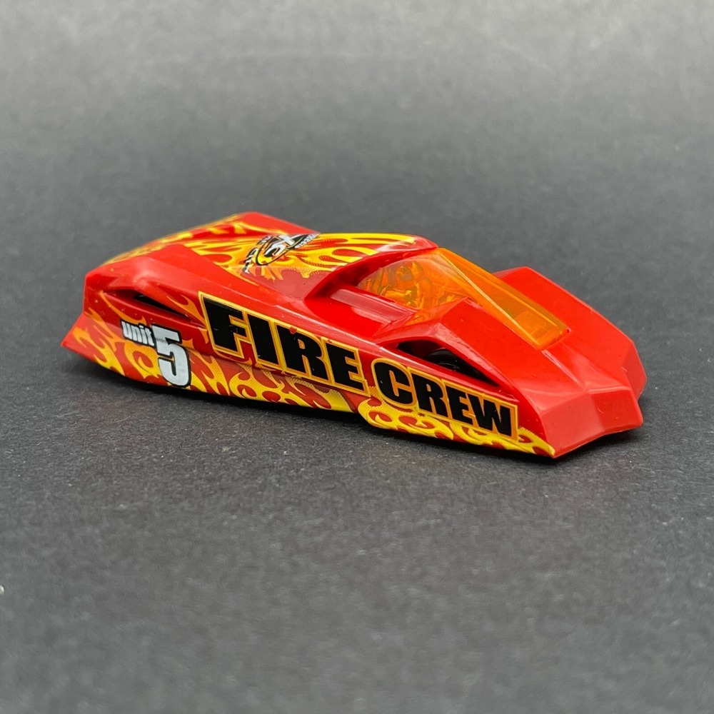 Hot Wheels Fire Crew Unit #5 Car Extreme City Red Flames Diecast 1/64 Loose - Picture 1 of 6